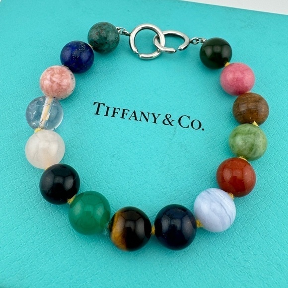 Tiffany & Co. Jewelry - RARE Tiffany & Co. Multi Gemstone Bead Bracelet Paloma Picasso